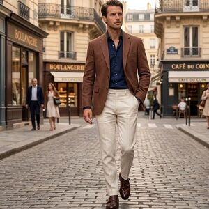 Frank and Oak Laurier Fit Brown Tweed Blazer | Fall winter sport jacket